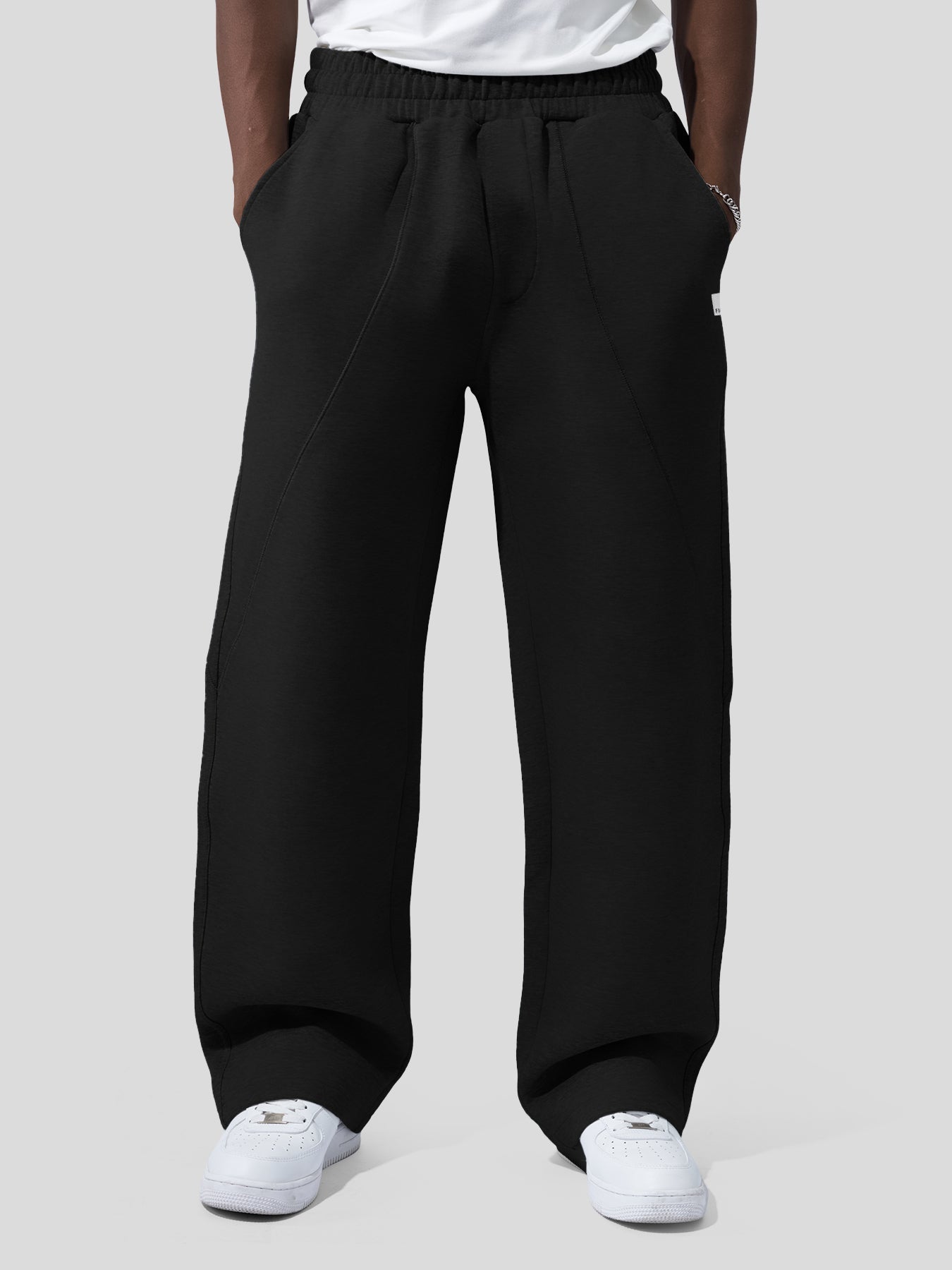 CozySpacer Fall Drawstring Wide Leg Pants Curved Design