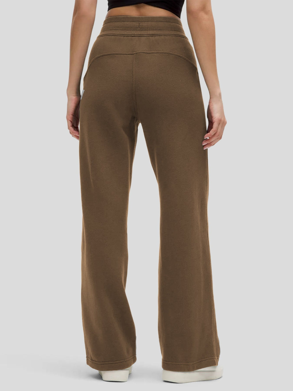 Modal Blend Mid-Rise Wide Leg Pant