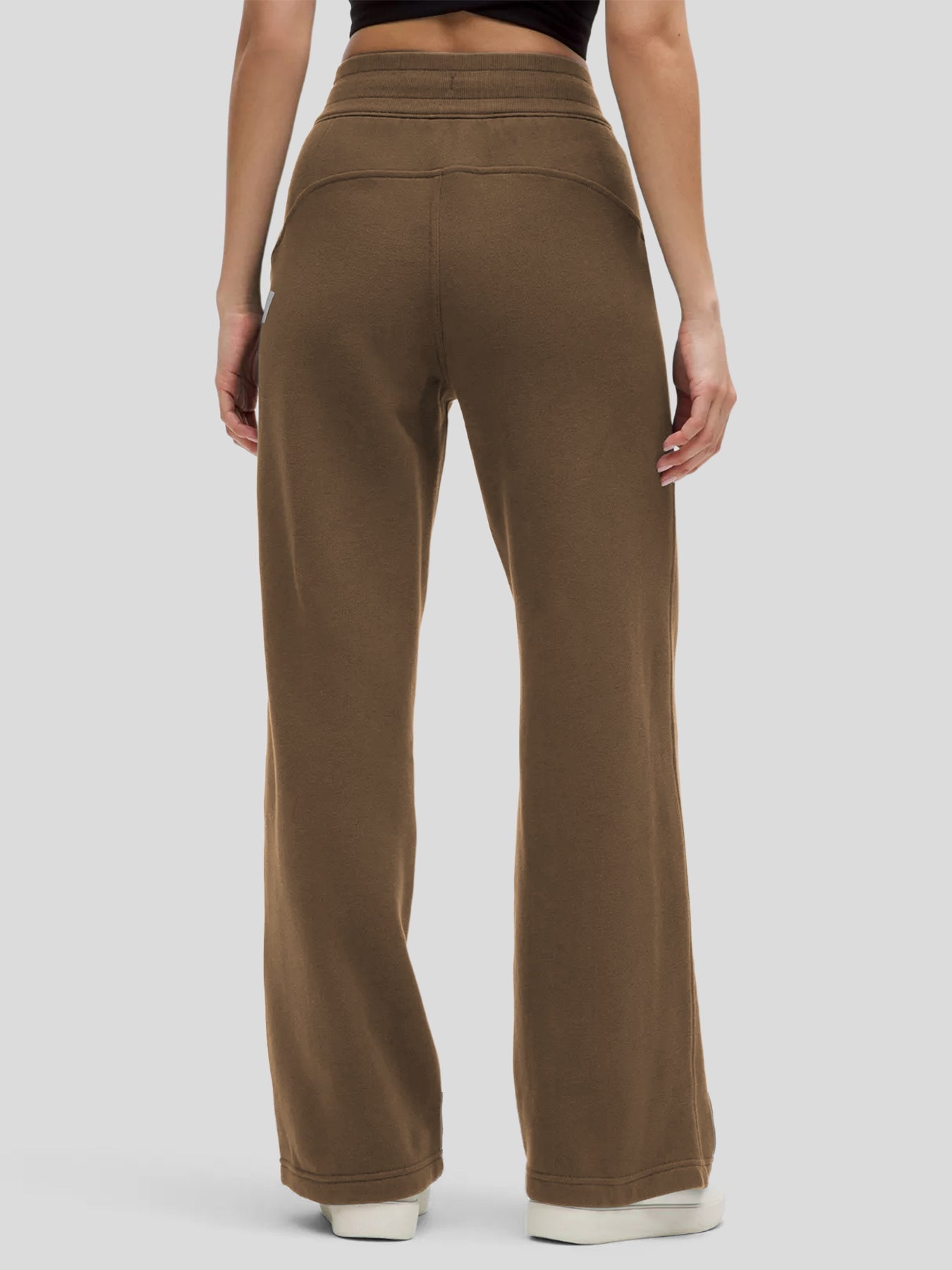 Modal Blend Mid-Rise Wide Leg Pant