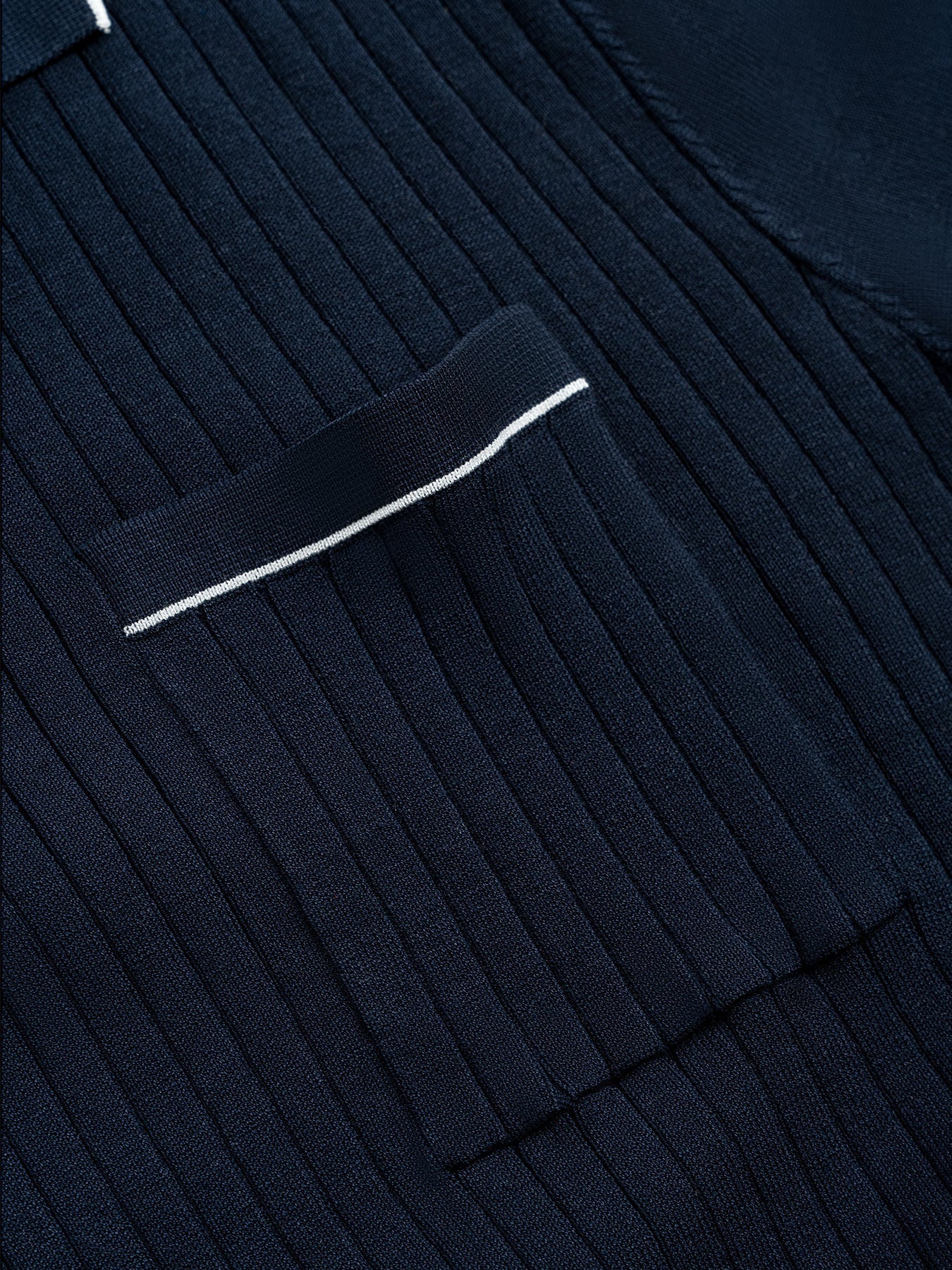 GentleKnit Contrast Color Short Sleeve Knitted Polo