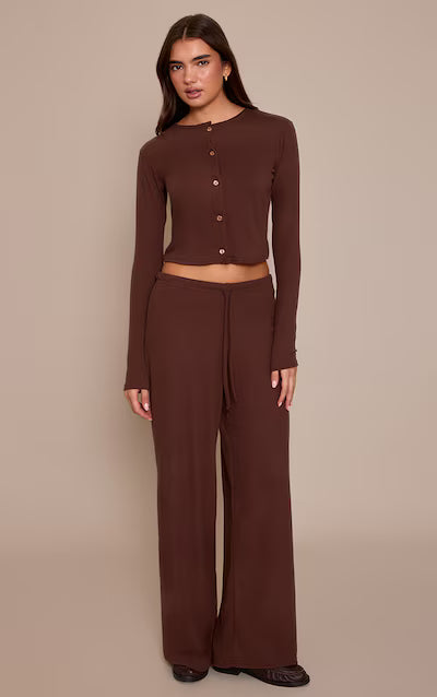 Cream Soft Touch Button Up Cardigan