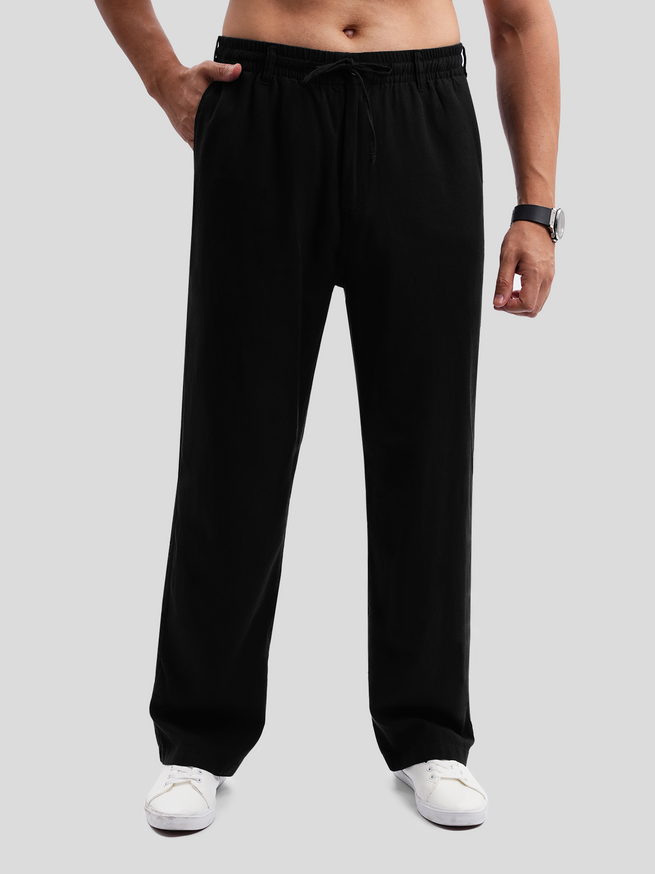 DreamWear Italian Linen Elastic Drawstring Pant